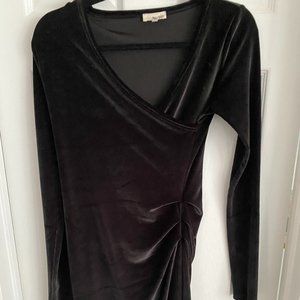 Wilfred Free Black Velvet Dress (Size Small)